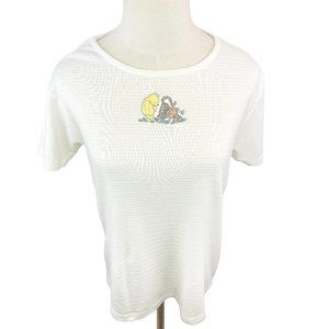 Vintage Embroidered Winnie the Pooh and Tigger Short Sleeve Tee